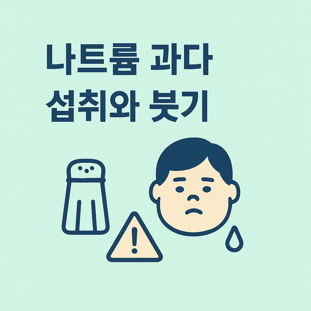 나트륨 과다 섭취와 붓기