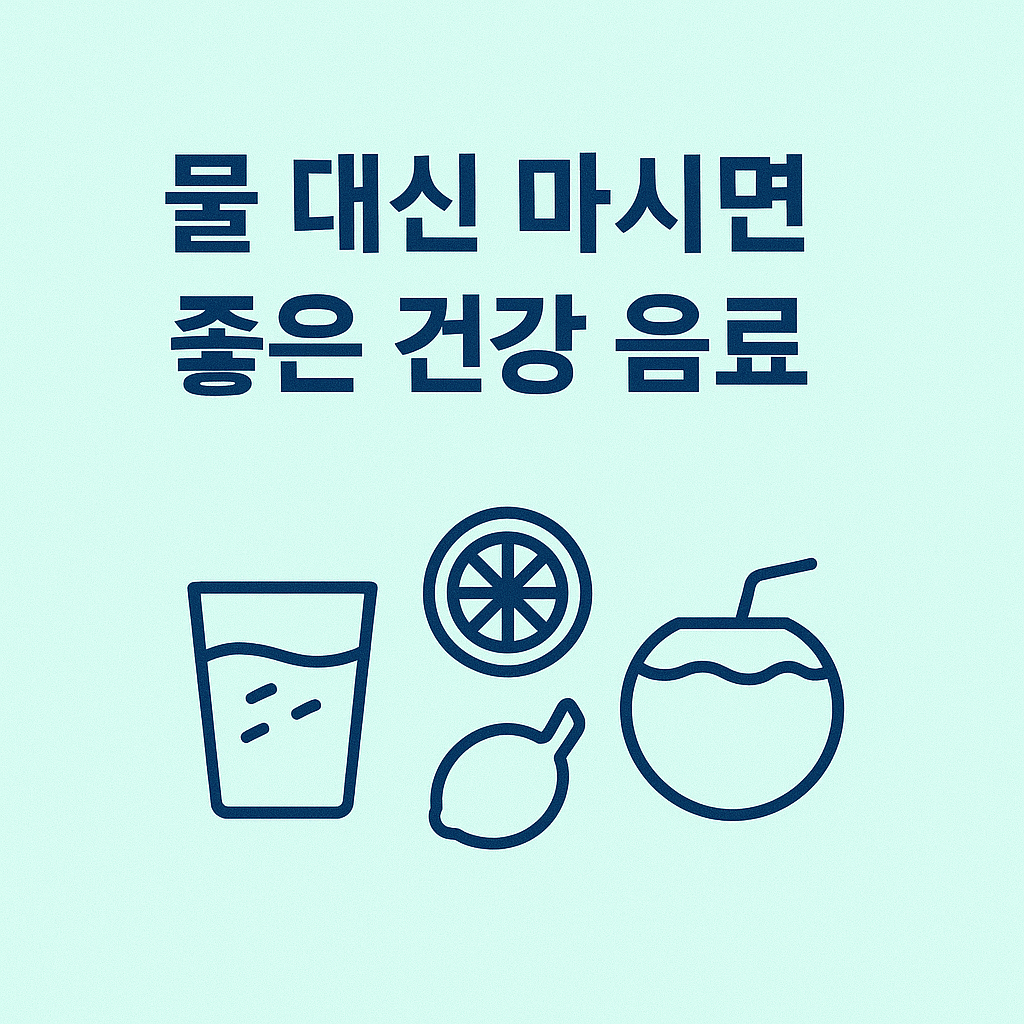 물 대신 마시면 좋은 건강 음료