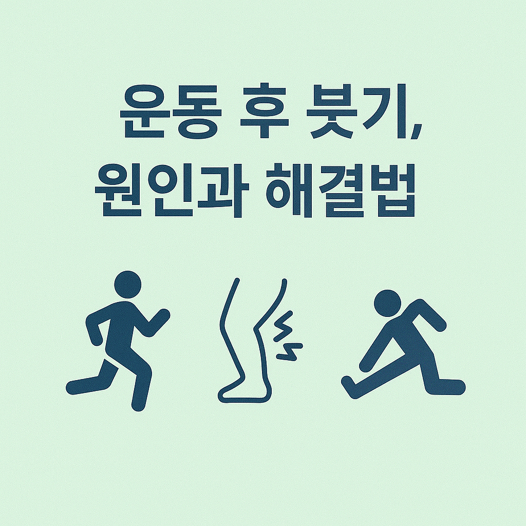 운동 후 붓기, 원인과 해결법