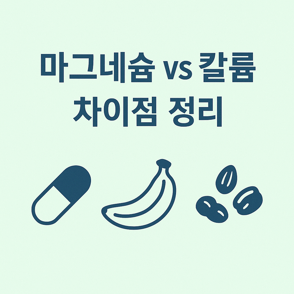 마그네슘 vs 칼륨, 차이점 정리