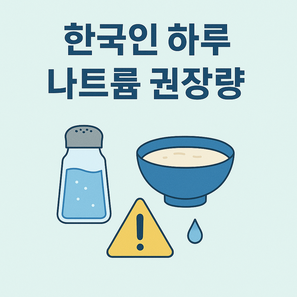 한국인 하루 나트륨 권장량