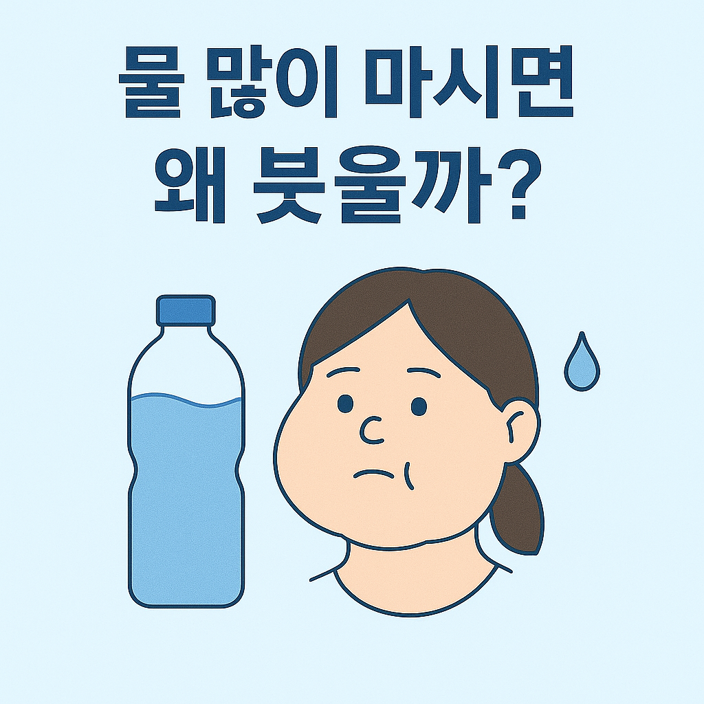 물 많이 마시면 왜 붓을까?