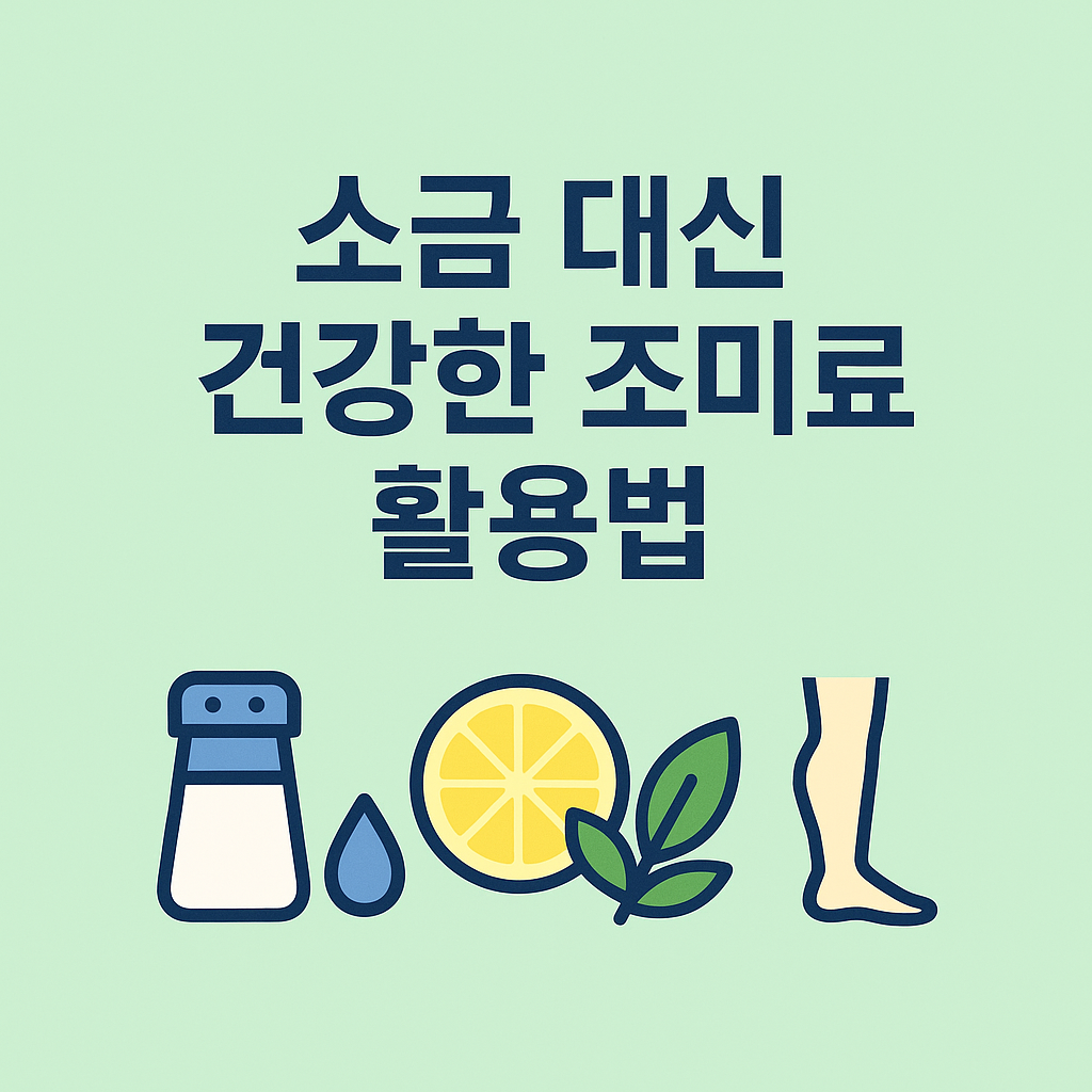 소금 대신 건강한 조미료 활용법