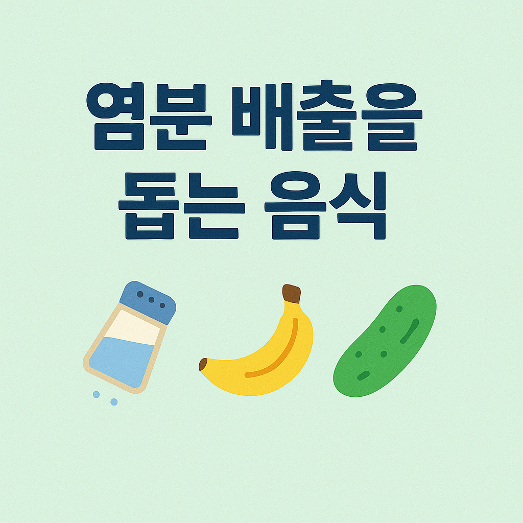 염분 배출을 돕는 음식