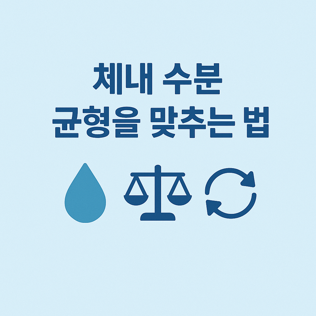 체내 수분 균형을 맞추는 법